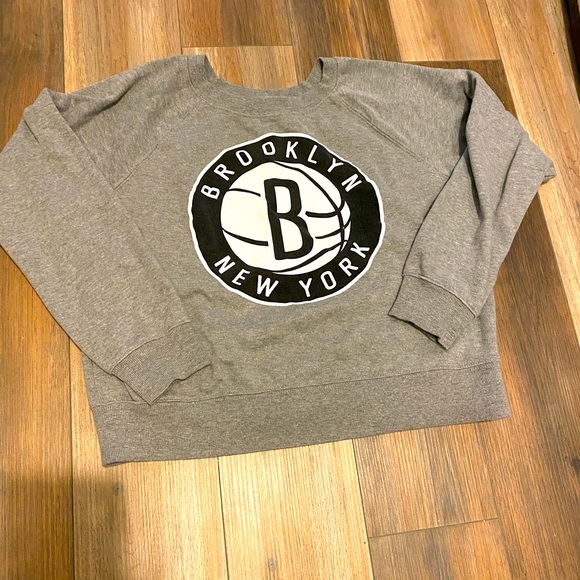 NBA | Brooklyn New York Nets Cropped Sweatshirt | size large - Picture 2 of 5